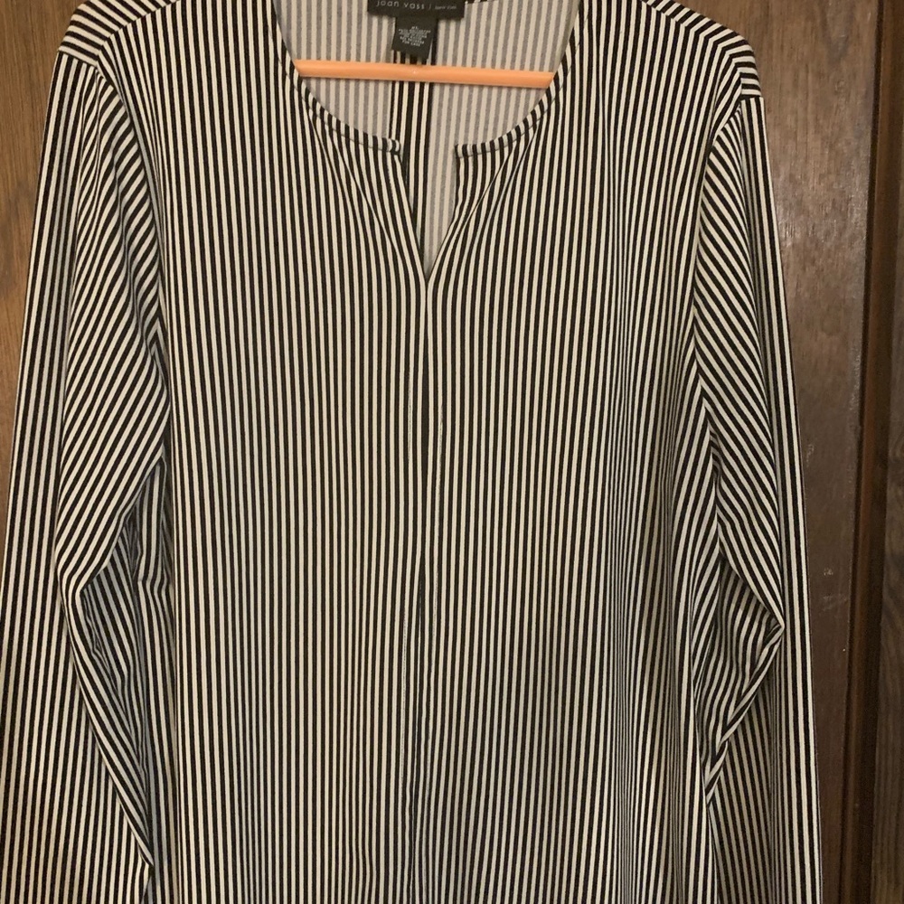 Joan Vass - Striped Blouse (Size XL)